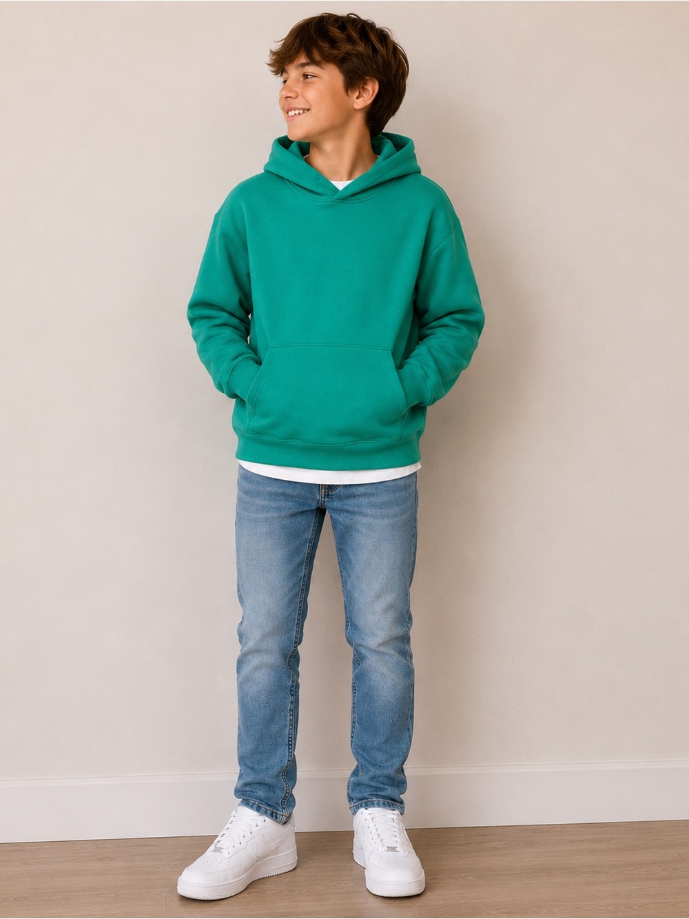 Kids Green Hoodie